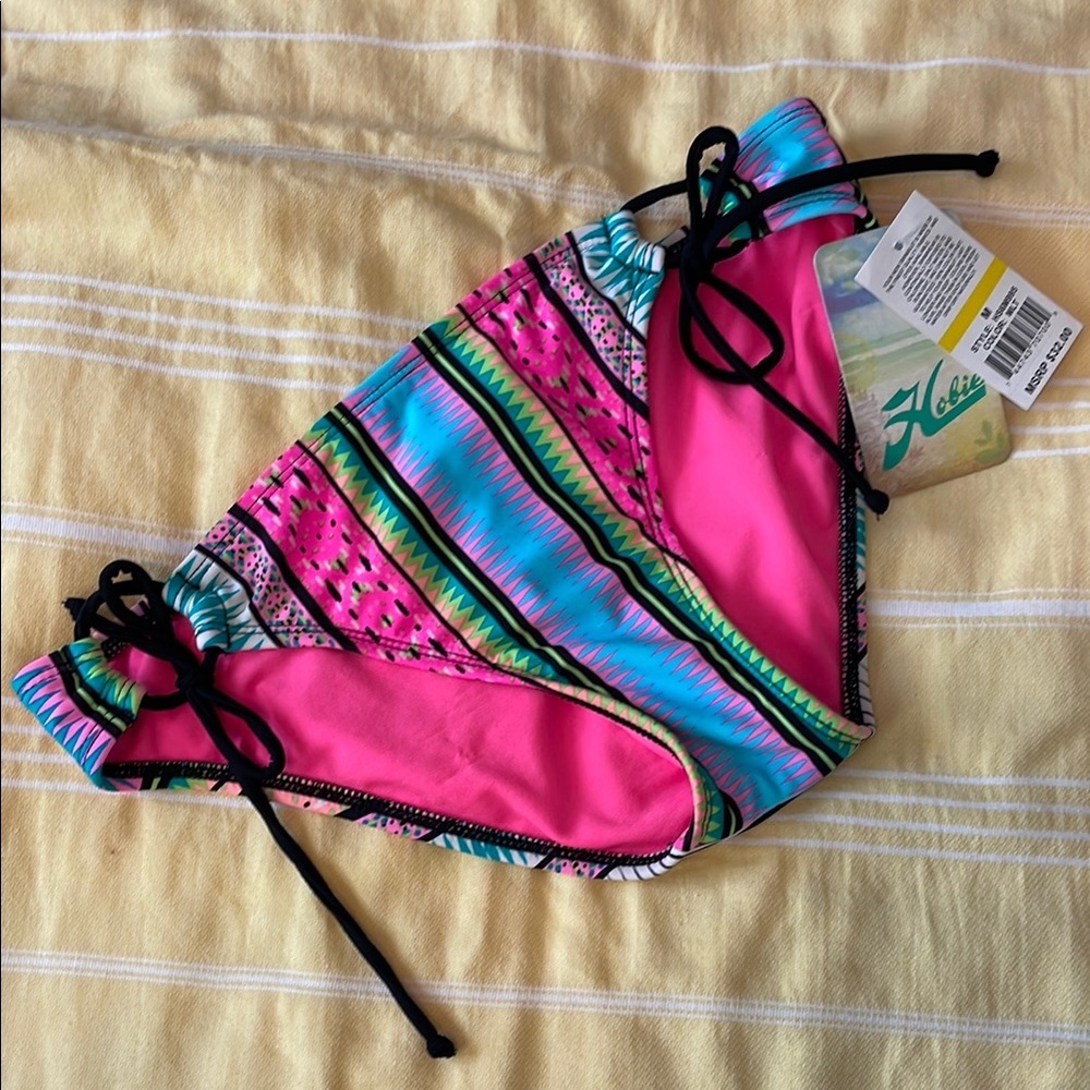 Hobie Womens Swim Bottom - Pink and Blue
